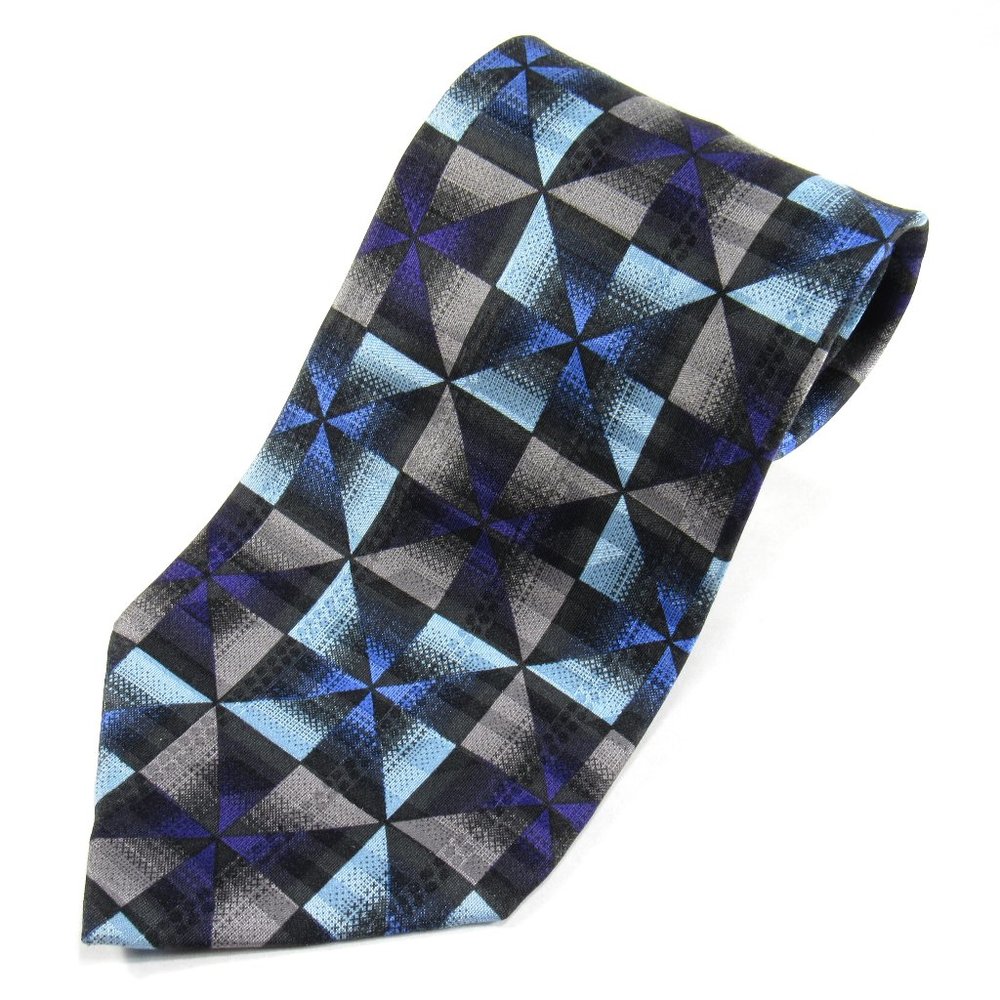 FORMAT Mens Vintage Tie Diamond Print Japan